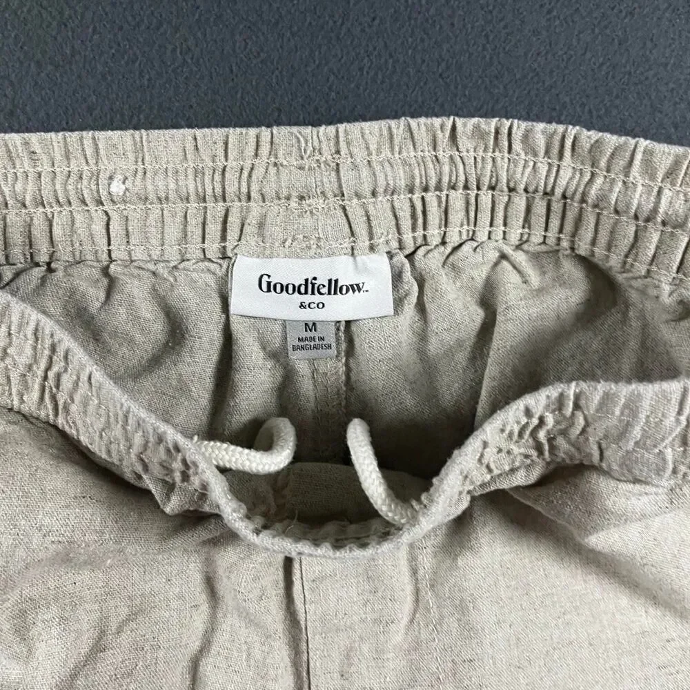 Goodfellow-co Men's Tan and Cream Trousers